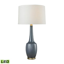 Dimond Lighting Modern Vase Ceramic Table Lamp in Navy Blue