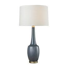 Dimond Lighting Modern Vase Ceramic Table Lamp in Navy Blue
