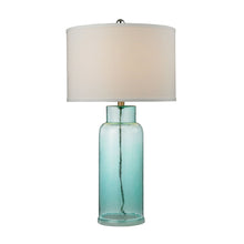 Dimond Lighting Glass Bottle Small Table Lamp in Seafoam Green