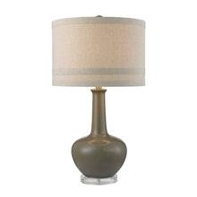 Dimond Lighting Ceramic Table Lamp in Grey Glaze And Acrylic