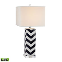 Dimond Lighting Chevron Table Lamp in Navy