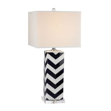 Dimond Lighting Chevron Table Lamp in Navy