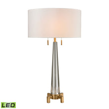 Dimond Lighting Bedford Solid Crystal Table Lamp in Aged Brass