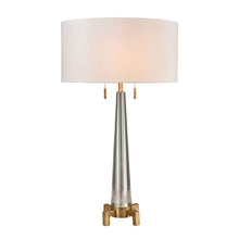 Dimond Lighting Bedford Solid Crystal Table Lamp in Aged Brass
