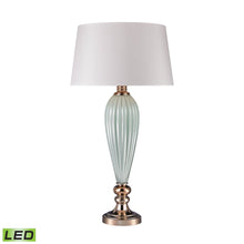 Dimond Lighting Mint Ribbed Lamp With Gold Accents