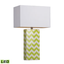 Dimond Lighting Chevron Print Ceramic Table Lamp