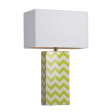 Dimond Lighting Chevron Print Ceramic Table Lamp