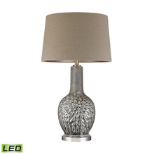 Dimond Lighting Grey Glazed Floral Ceramic Lamp