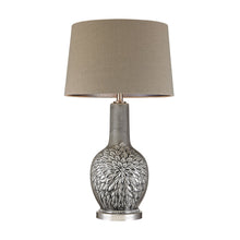 Dimond Lighting Grey Glazed Floral Ceramic Lamp