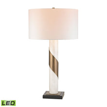 Dimond Lighting Brass Strapped Marble Lamp