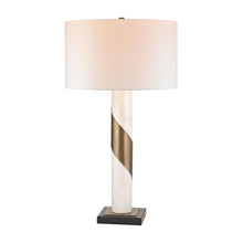 Dimond Lighting Brass Strapped Marble Lamp