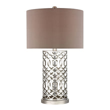 Dimond Lighting Laser Cut Metal Table Lamp in Polished Nickel